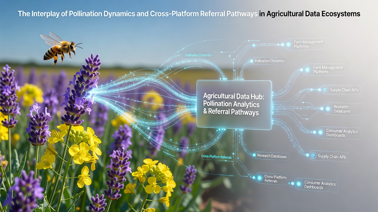 The Interplay of Pollination Dynamics and Cross-Platform Referral Pathways in Agricultural Data Ecosystems
